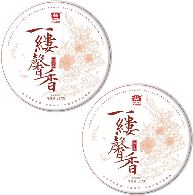 대익차 보이차 일루형향, 357g, 2개, 1개입