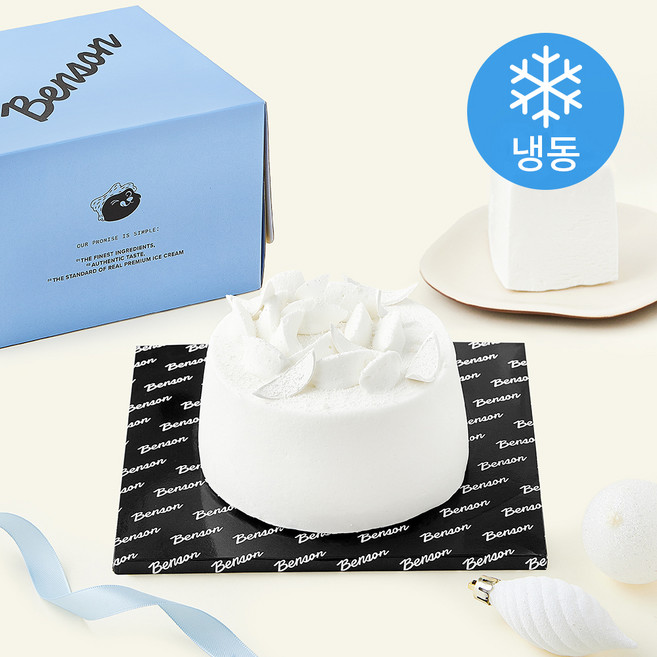 벤슨아이스크림 블루밍 저지밀크 아이스크림 케이크 (냉동), 619g, 1개, 1개입