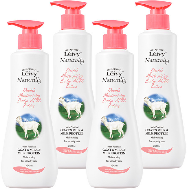 레이비 산양유 바디로션 플로럴향, 350ml, 4개