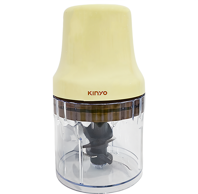 Kinyo 多功能電動食物調理機, 電動 黃色 + 透明色, 1個