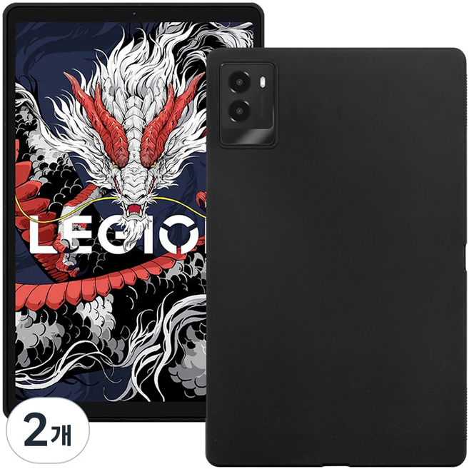 태블리스 초슬림핏 젤리 TPU 케이스 LY-2, 블랙, 2개