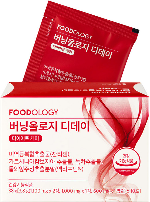 푸드올로지 버닝올로지 디데이 다이어트 케어, 10회분, 38g, 1개