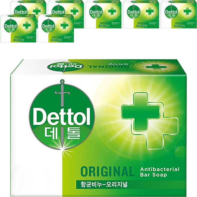 데톨 향균 비누 오리지널, 100g, 8개입 - 쿠팡