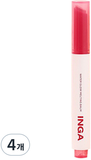 잉가 워터 글로우 멜팅 밤, 피그 주스, 1.8g, 4개