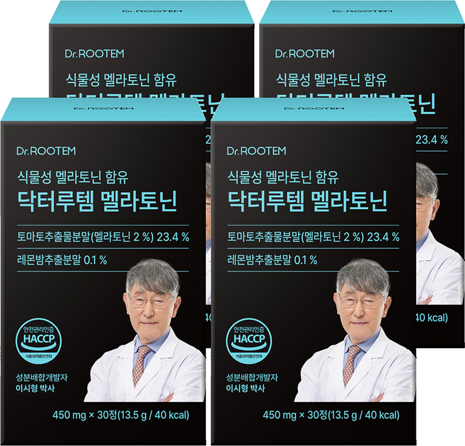 닥터루템 정품 멜라토닌, 30정, 4개
