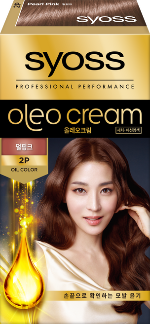사이오스 NEW 올레오 크림 프리미엄 헤어 컬러 염모제, 2P펄핑크, 1개