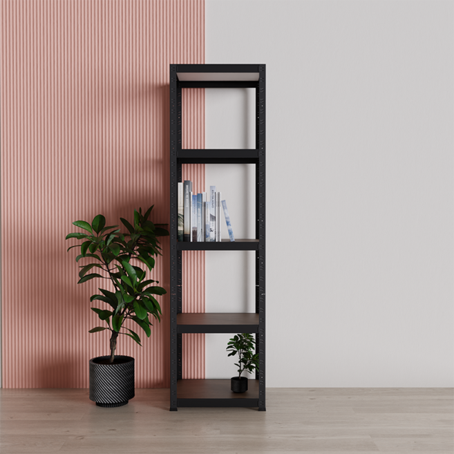 슈랙 철재 선반 400 x 400 x 1800 mm, 블랙, 5단