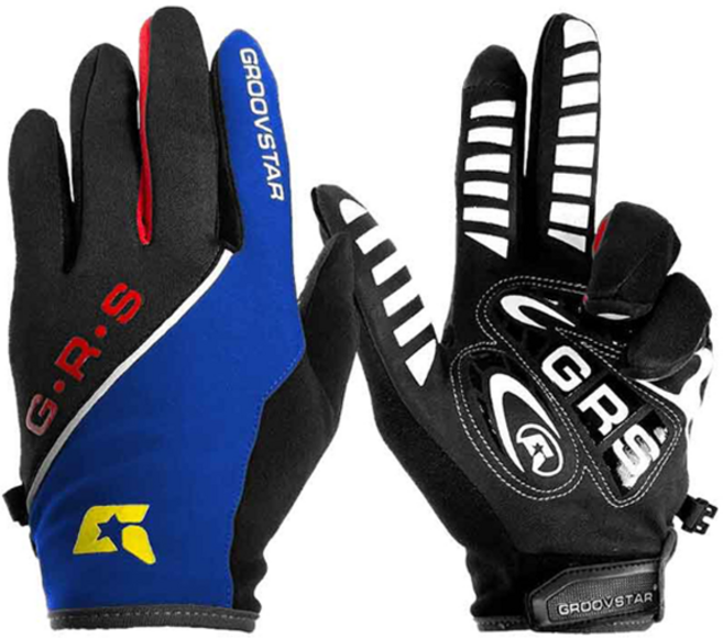 그루브스타 라이더 MTB 겨울 방한터치 장갑 양손세트, 블루, 1세트