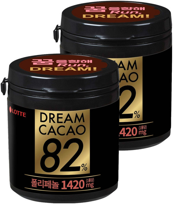 롯데웰푸드 드림카카오 82%, 86g, 2개