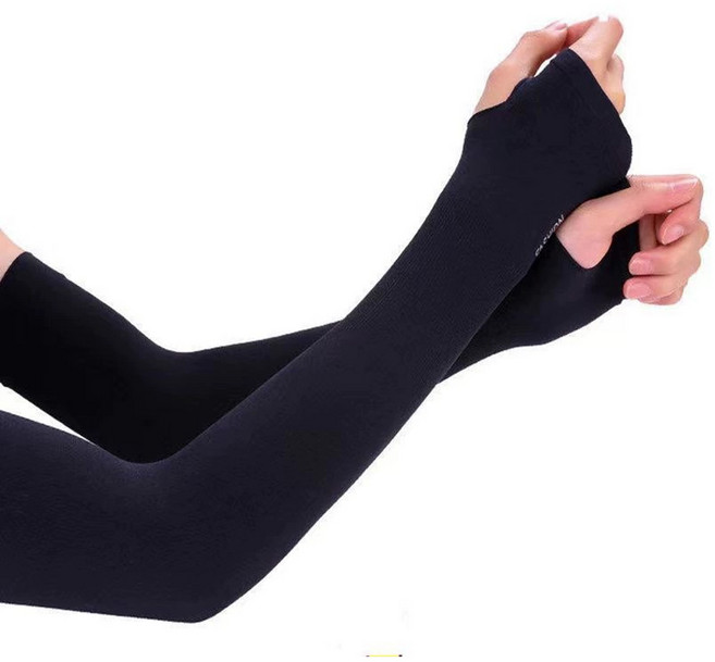 디펜즈만 자외선차단 손가락 오픈 쿨토시 2p, 블랙, 5개