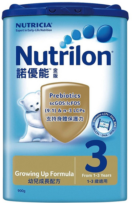 Nutrilon 諾優能 金版幼兒成長配方 3號 1~3歲, 900g, 1罐