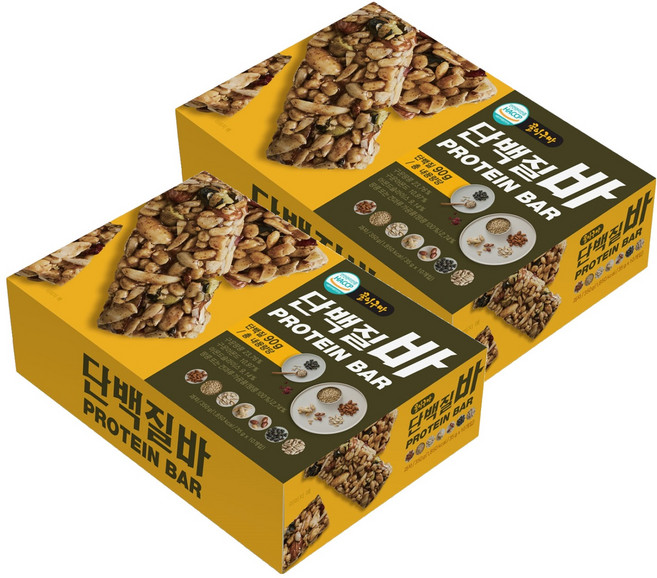 꿀이구마 견과 듬뿍 단백질바 10p, 350g, 2개