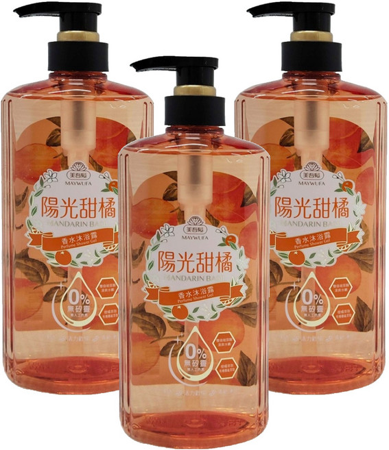 美吾髮 沐浴露 陽光甜橘, 700ml, 3件
