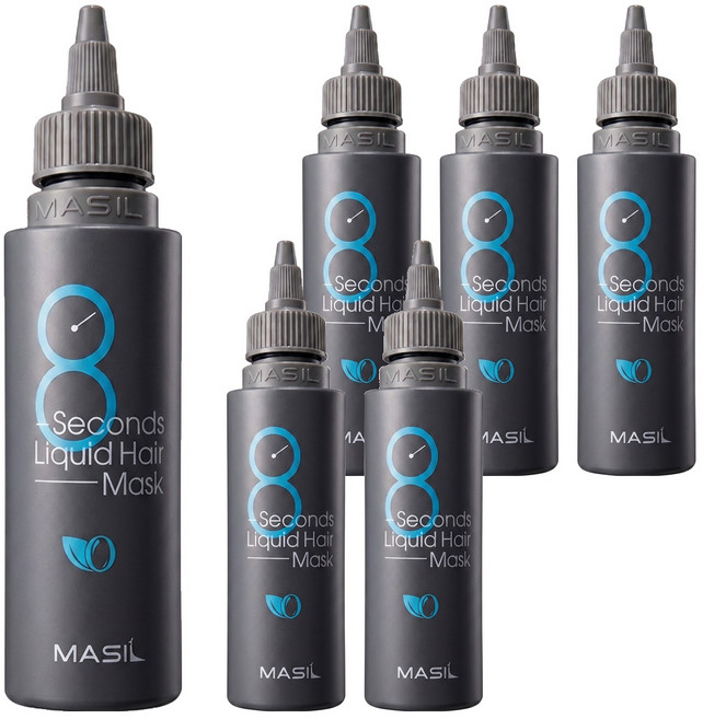 MASIL 8秒護髮髮膜 豐盈蓬鬆, 100ml, 6瓶