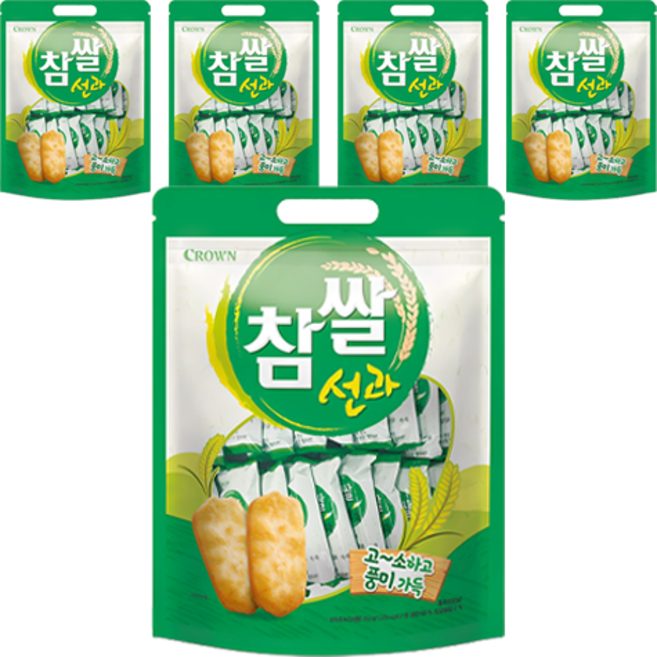 크라운 참쌀선과, 253g, 5개