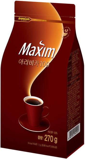 맥심 아라비카 100 원두 커피, 270g, 1개입, 1개