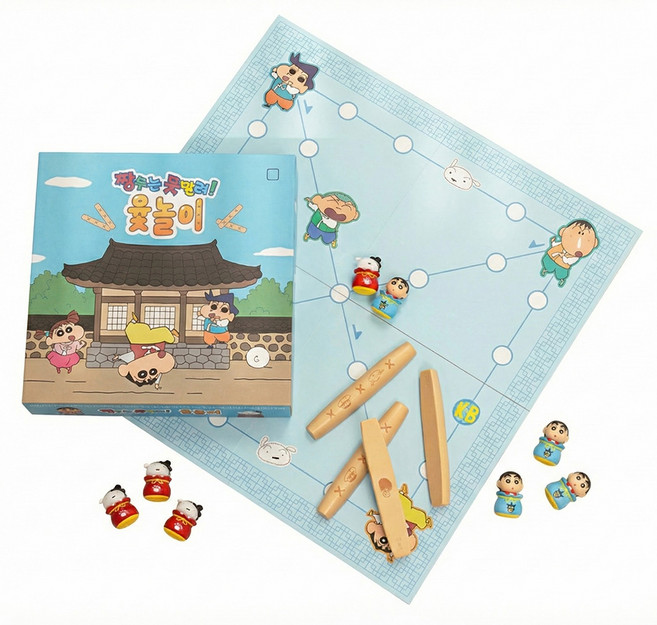 레토 짱구 흰둥이 윷놀이 세트, 1세트, 블루