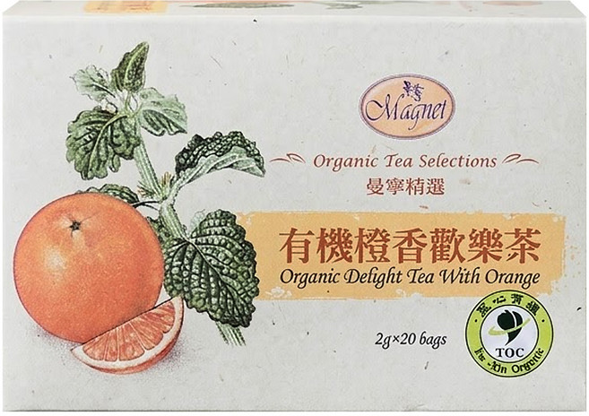 Magnet 曼寧 有機橙香歡樂茶, 2g, 20包, 1盒