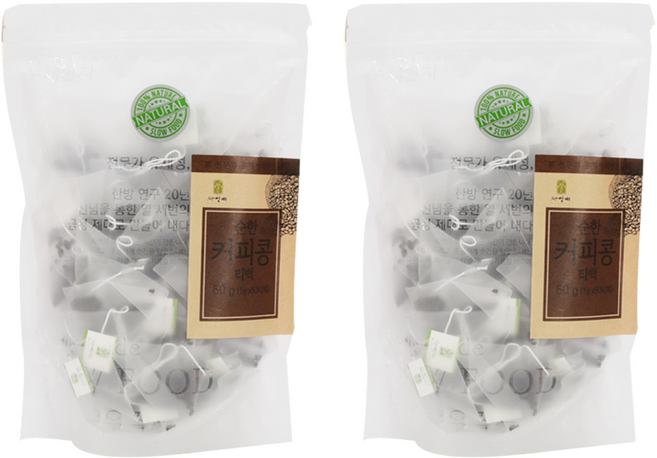 자연애 커피콩차, 1g, 50개입, 2개