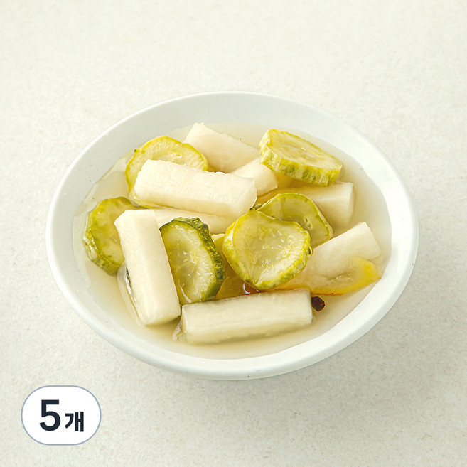 집반찬연구소 유자향 오이무피클, 5개, 370g
