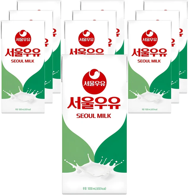 서울우유 멸균 흰우유, 1L, 10개 - 쿠팡