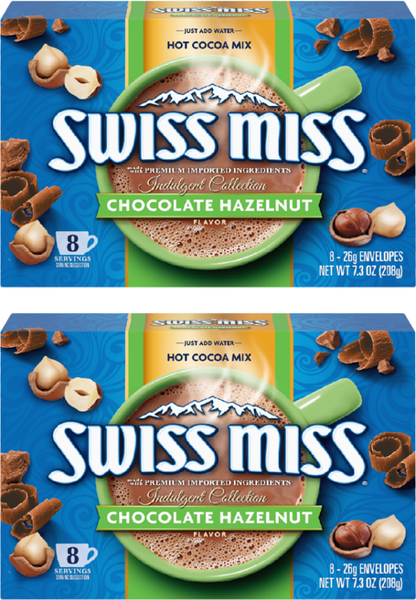 SWISS MISS 義式榛果可可粉, 26g, 8包, 2盒
