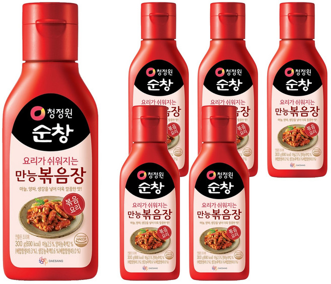 청정원순창 만능 볶음장, 300g, 6개
