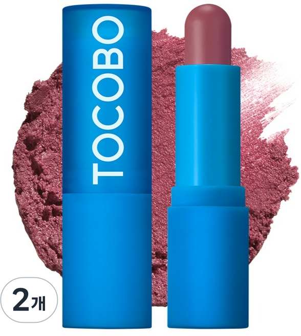 토코보 파우더 크림 립밤, 035 모브 베일, 3.5g, 2개