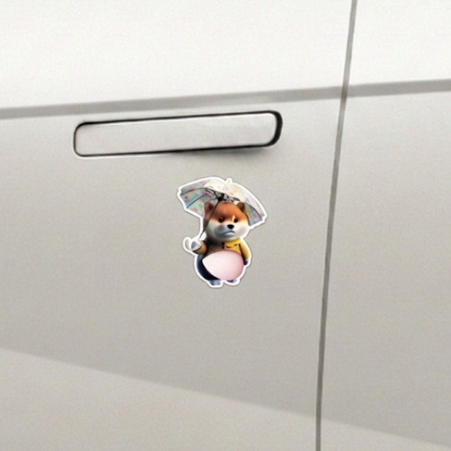 오토크루 말랑뱃살 강아지 충격방지 문콕 패드 우산 시바견, 2개, 혼합색상