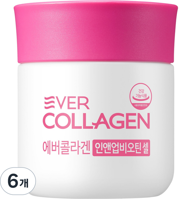 에버콜라겐 인앤업비오틴 셀 4주분, 56정, 6개