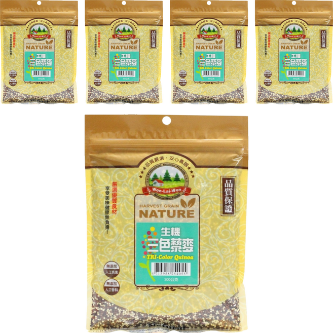 WON LAI WON 旺來旺 生機三色藜麥, 300g, 5包