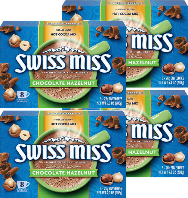 SWISS MISS 義式榛果可可粉, 26g, 8包, 4盒