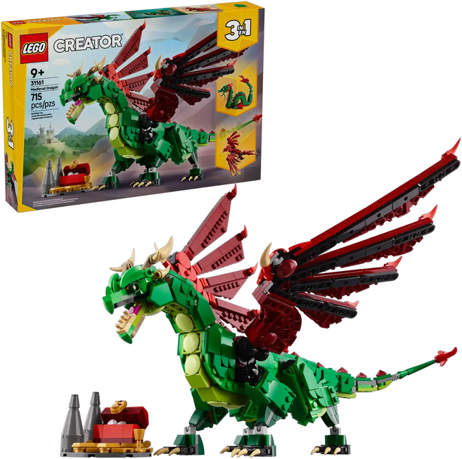 LEGO 31161 創意百變三合一系列, 綠色 + 紅色, 1盒