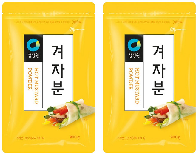 청정원 겨자분, 200g, 2개