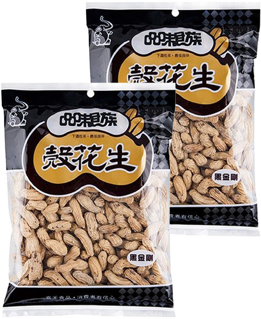 品味食族 殼花生 黑金剛, 400g, 2包