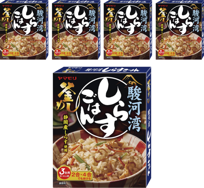Yamamori 山森 駿河灣炊飯素 吻仔魚味, 180g, 5盒