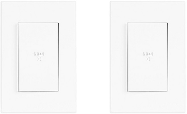 틸인스 일괄소등 스위치 1구 화이트, 2개