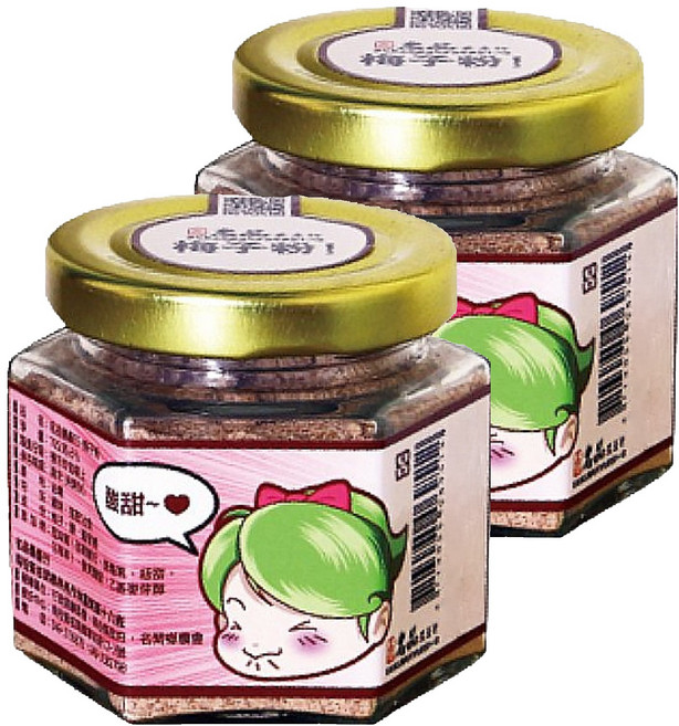 名品農產行 梅子粉, 70g, 2罐