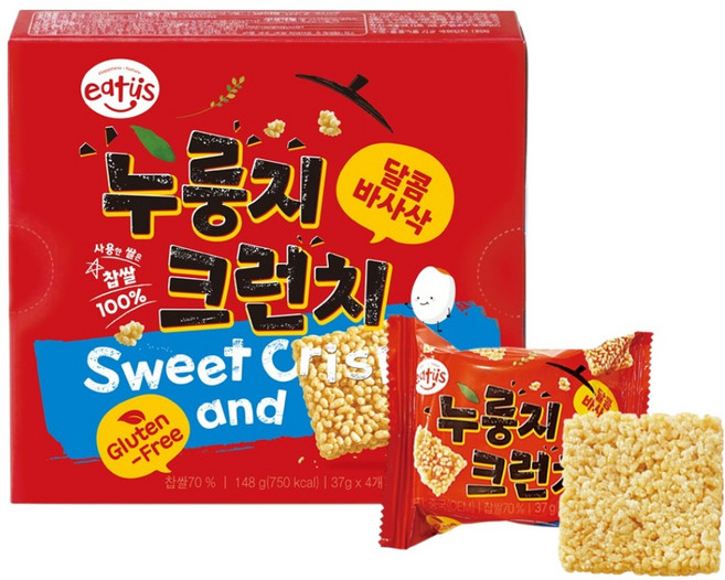 이더스 누룽지 크런치 4p, 148g, 1개