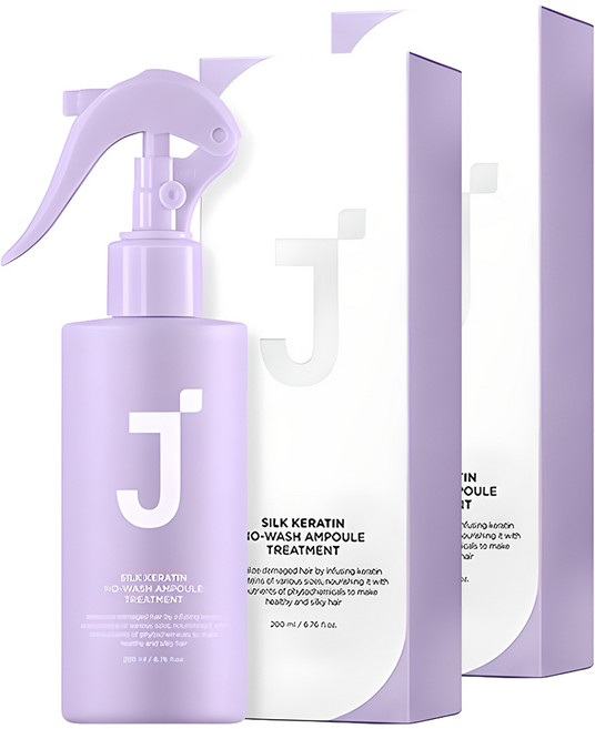 제이숲 실크 케라틴 노워시 앰플 트리트먼트 헤어미스트, 200ml, 2개