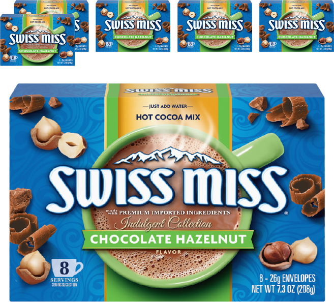 SWISS MISS 義式榛果可可粉, 26g, 8包, 6盒