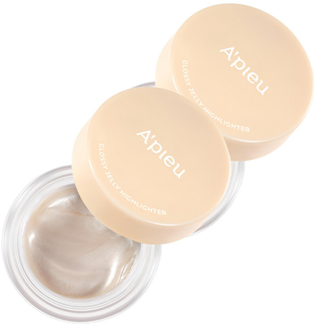 어퓨 과즙팡 글로시 젤리 하이라이터 3.8g, 문라이트, 2개