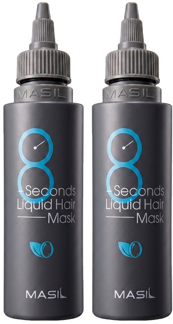 MASIL 8秒護髮髮膜 豐盈蓬鬆, 100ml, 2瓶