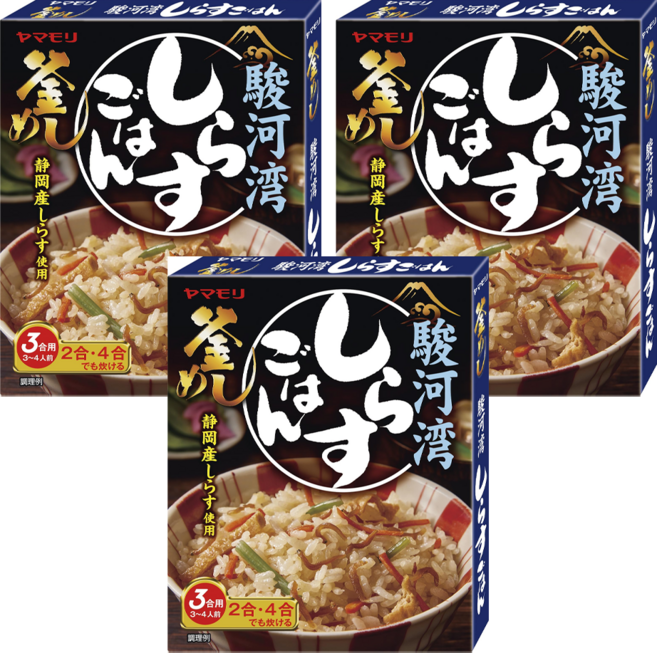 Yamamori 山森 駿河灣炊飯素 吻仔魚味, 180g, 3盒