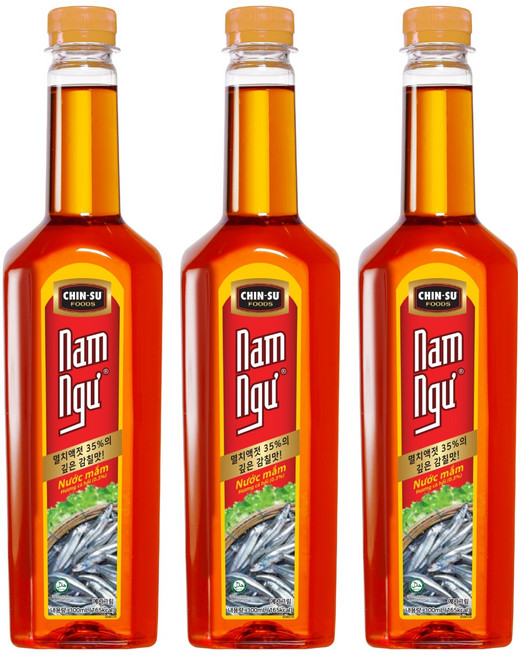 친수 남늑 연어향 피쉬소스, 300ml, 3개