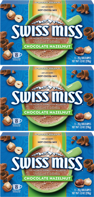 SWISS MISS 義式榛果可可粉, 26g, 8包, 3盒