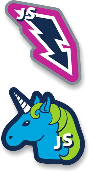 조이서 하네스용 패치, 1세트, LIGHTNING + UNICORN