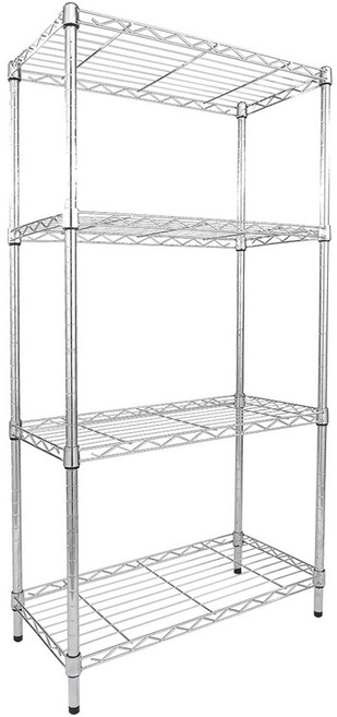 USEFUL DESIGN 悠室屋 波浪電鍍四層架, 4層