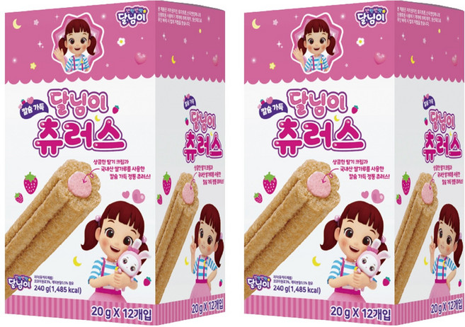명도물산 달님이 츄러스 12p, 240g, 2개