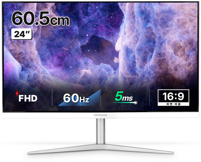 크로스오버 FHD IPS HDR 정전압 터치 모니터, 60.5cm, 24TOUCH75(무결점)